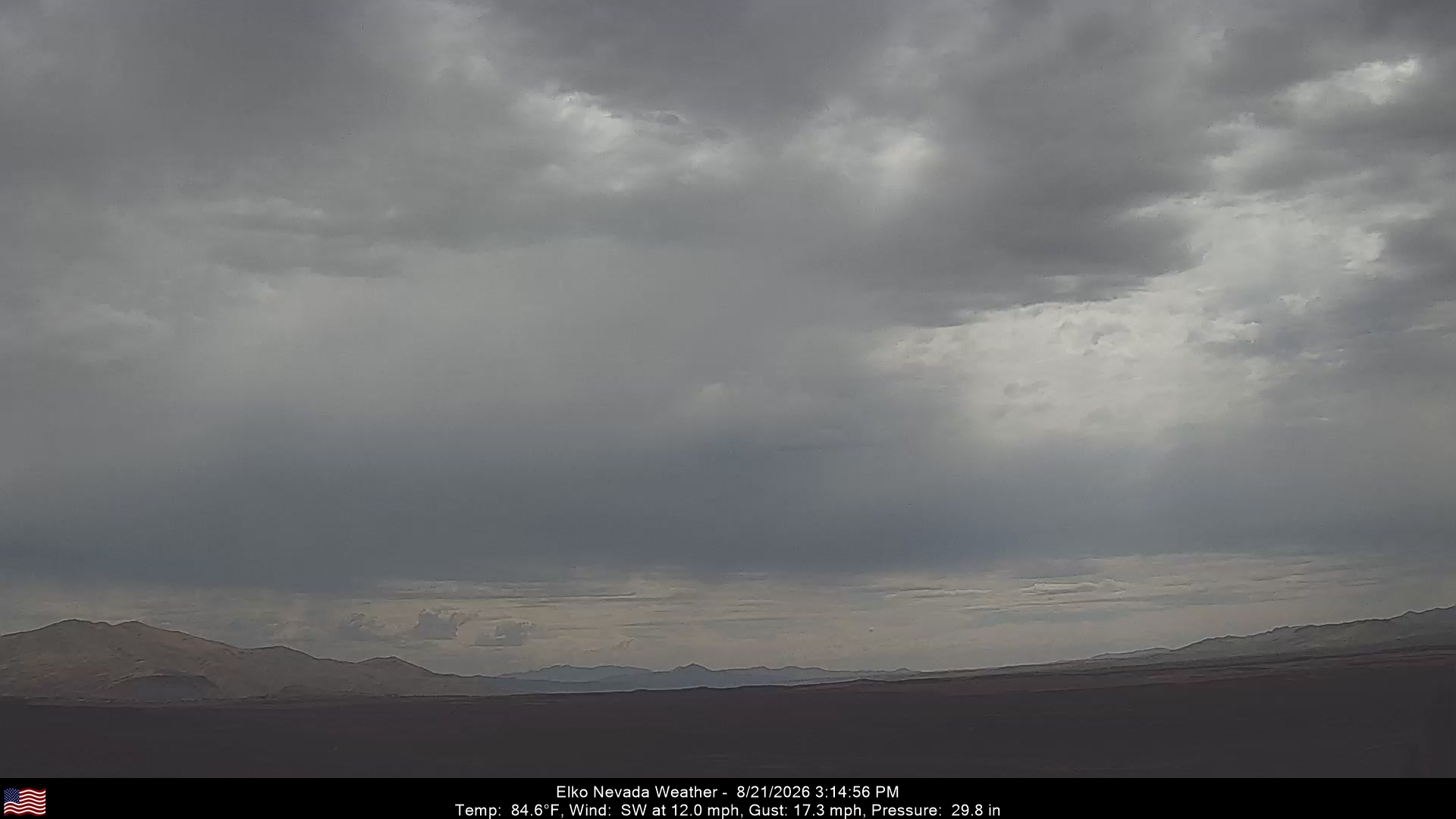 Elko Weather Camera, Southwest - Click For Elko Weather Cameras