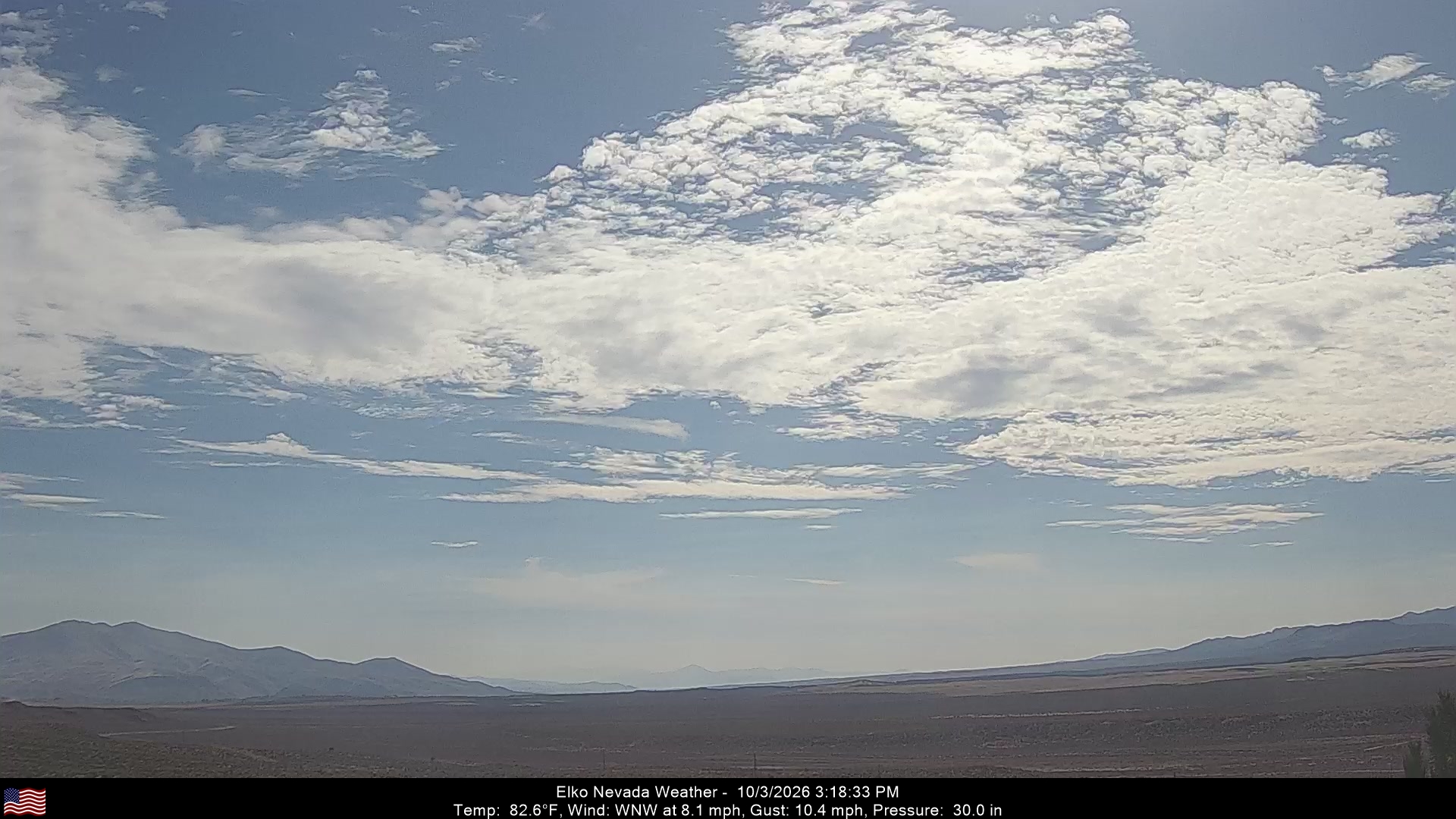 Elko Weather Camera, Southwest - Click For Elko Weather Cameras
