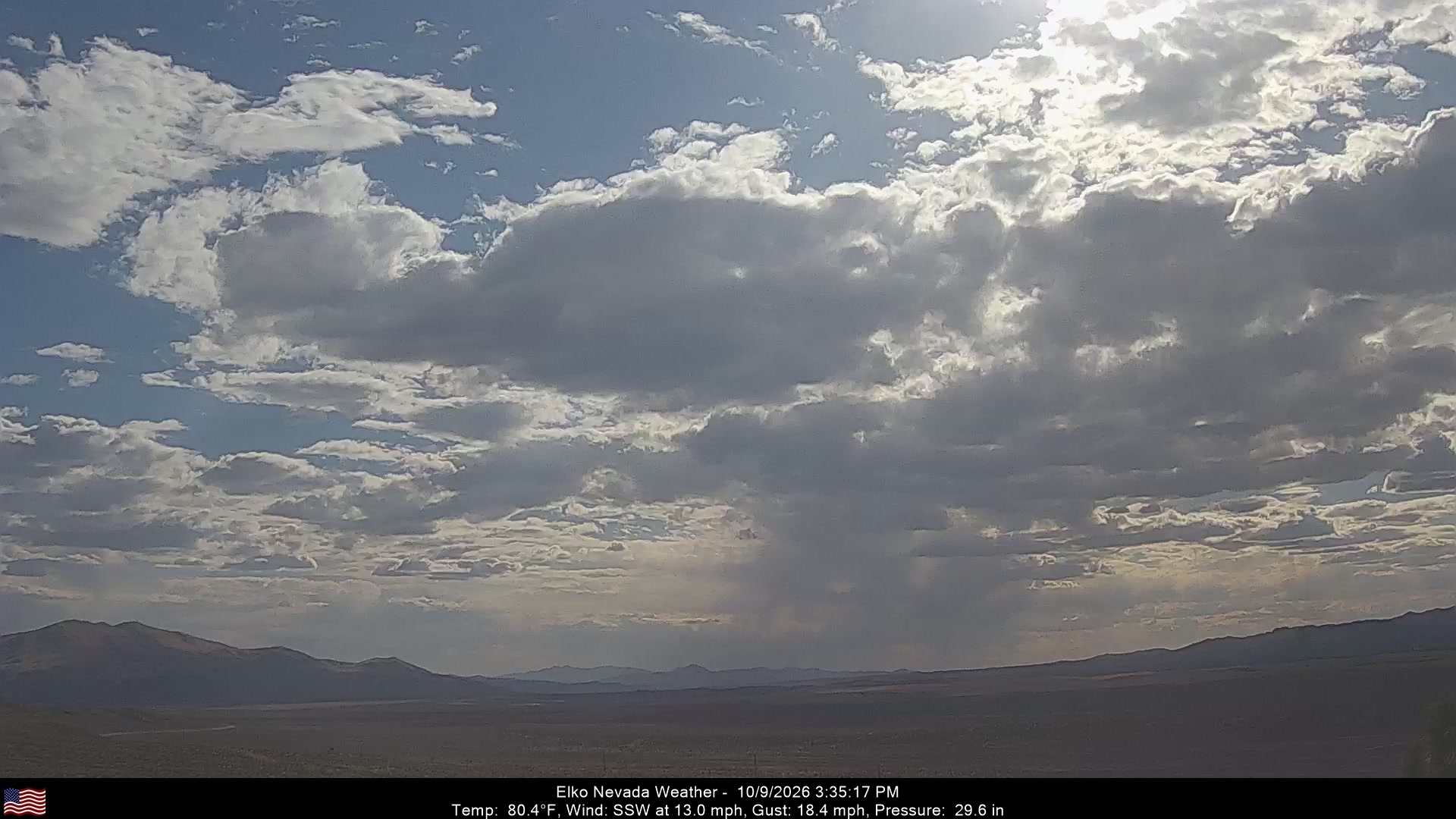 Elko Weather Camera, Southwest - Click For Elko Weather Cameras