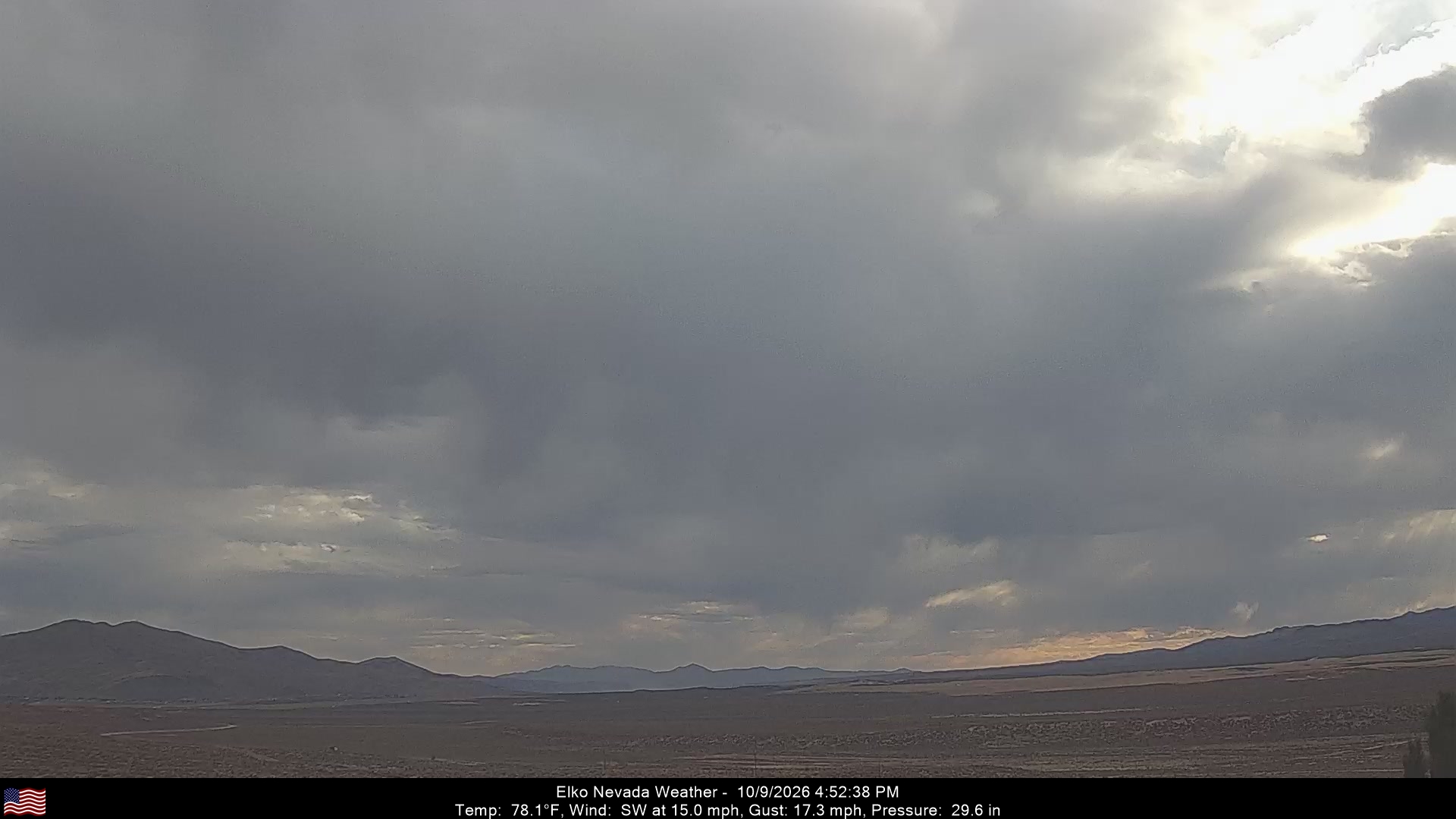 Elko Weather Camera, Southwest - Click For Elko Weather Cameras