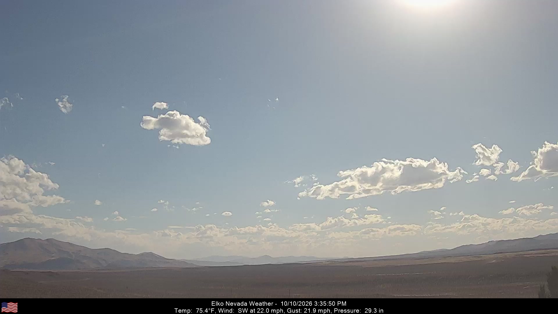 Elko Weather Camera, Southwest - Click For Elko Weather Cameras