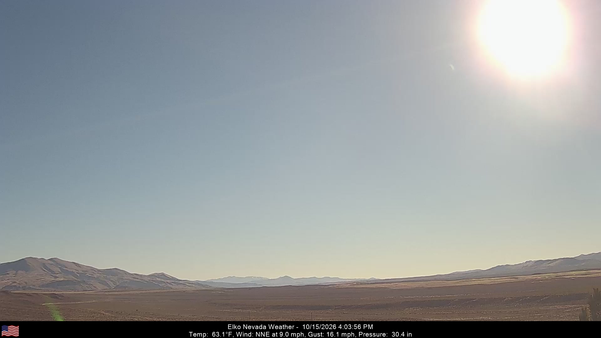 Elko Weather Camera, Southwest - Click For Elko Weather Cameras